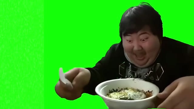 Laughing green screen