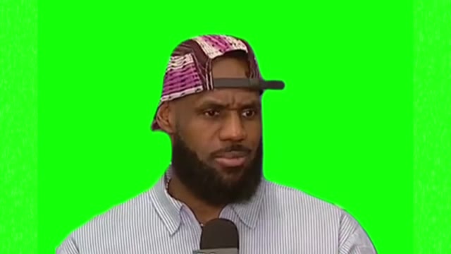 Lebron James Its just basketball green screen