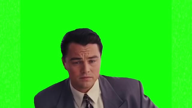 Leonardo DiCaprio those are rookie numbers green screen
