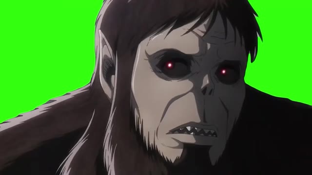 Levi Attack On Titan Anime green screen