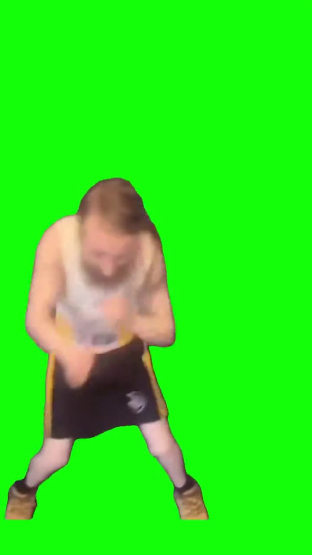 Lil dude boxing green screen