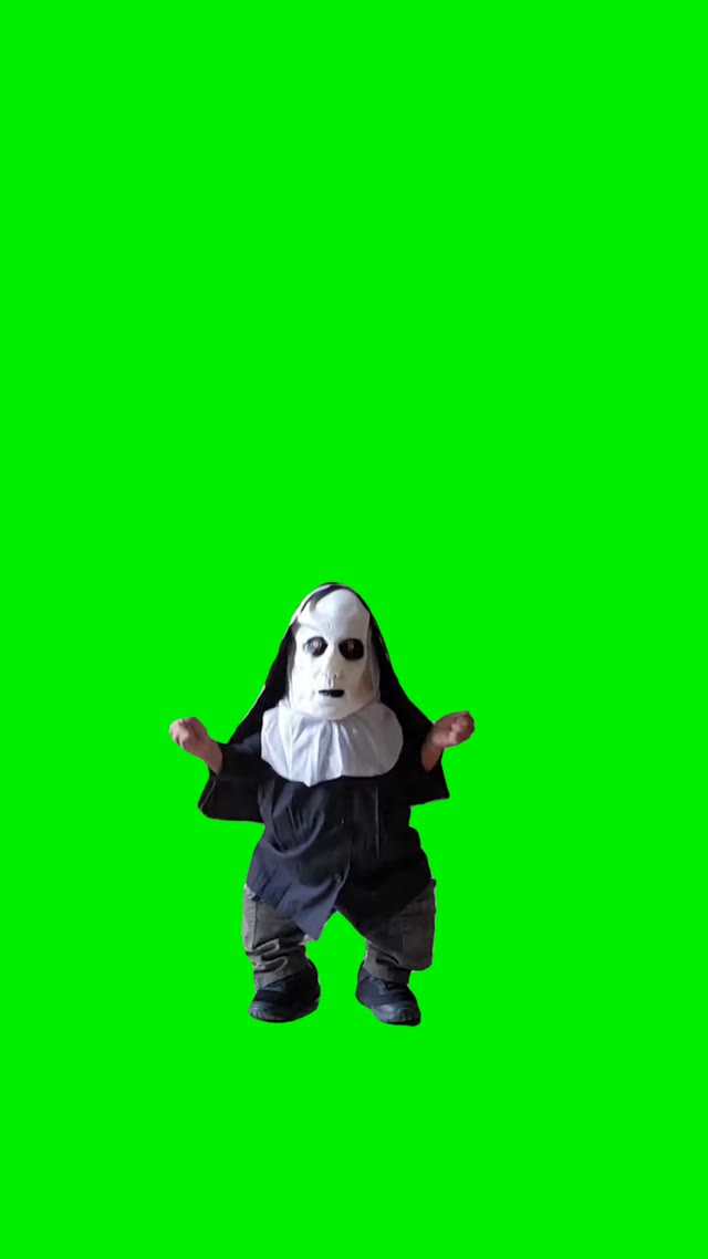 Lil nun dancing green screen