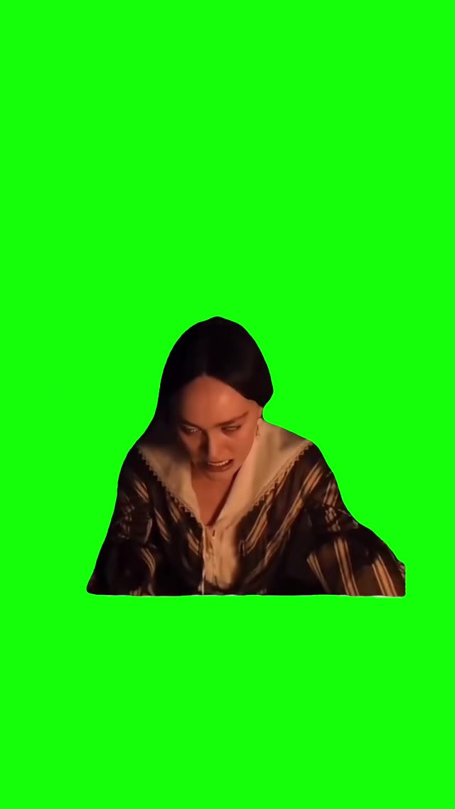 Liliy depp freak out green screen