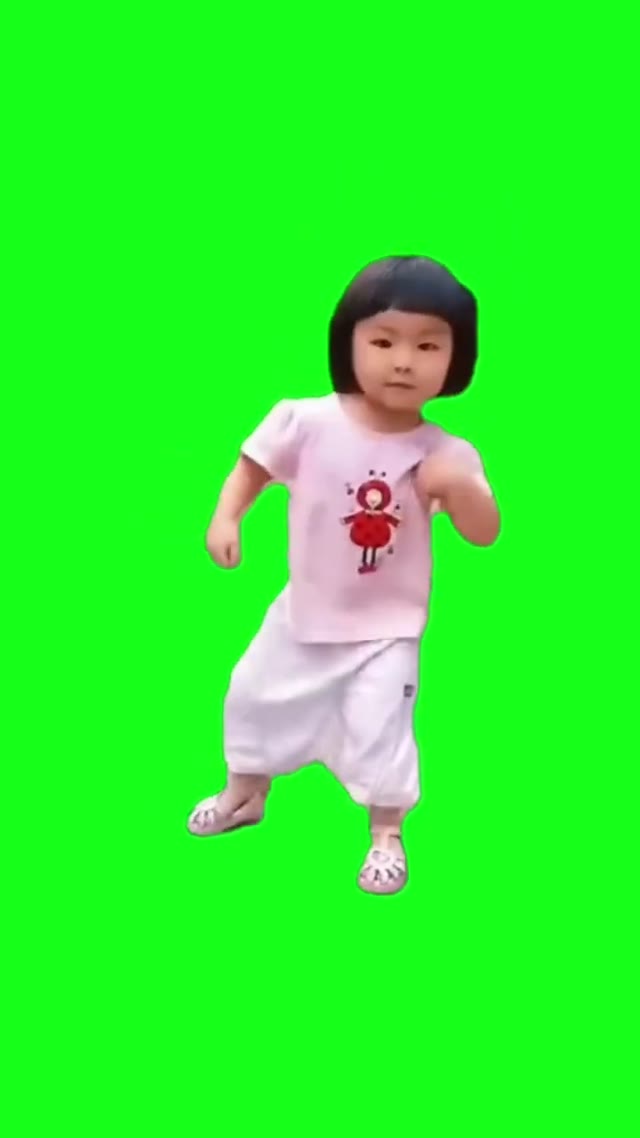 Little_asian_girl_dancing_green_screen_meme_7C_viral_Little_girl green screen