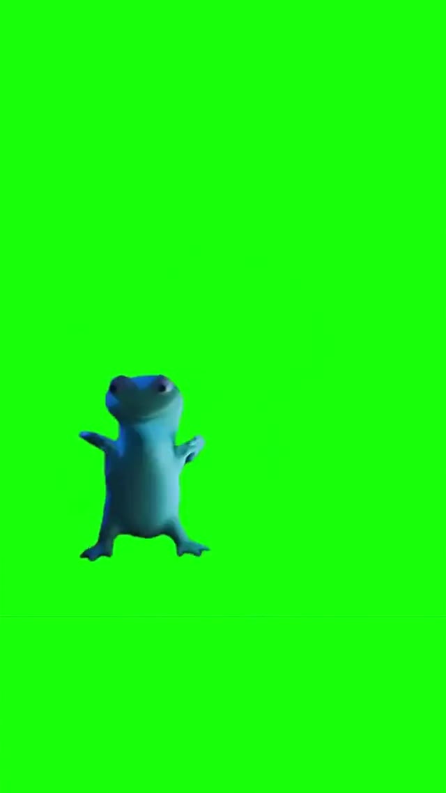 Lizard Toothless Dance  green screen