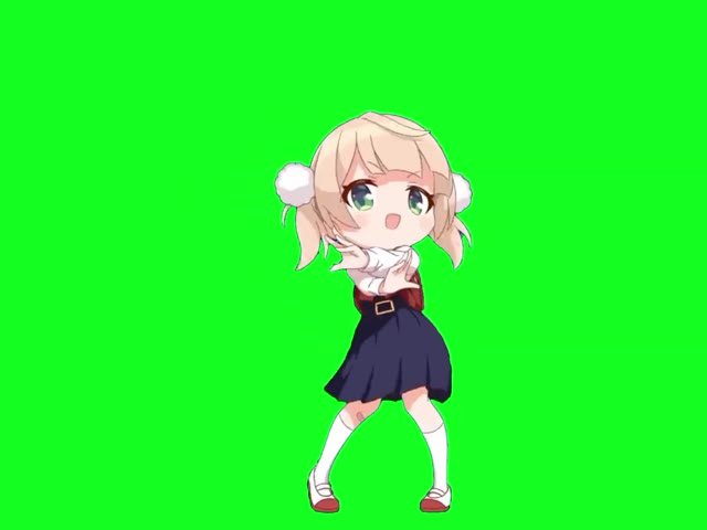 Loli20Dance20Ui20Shigure20Complete20Dance20Green20Screen green screen