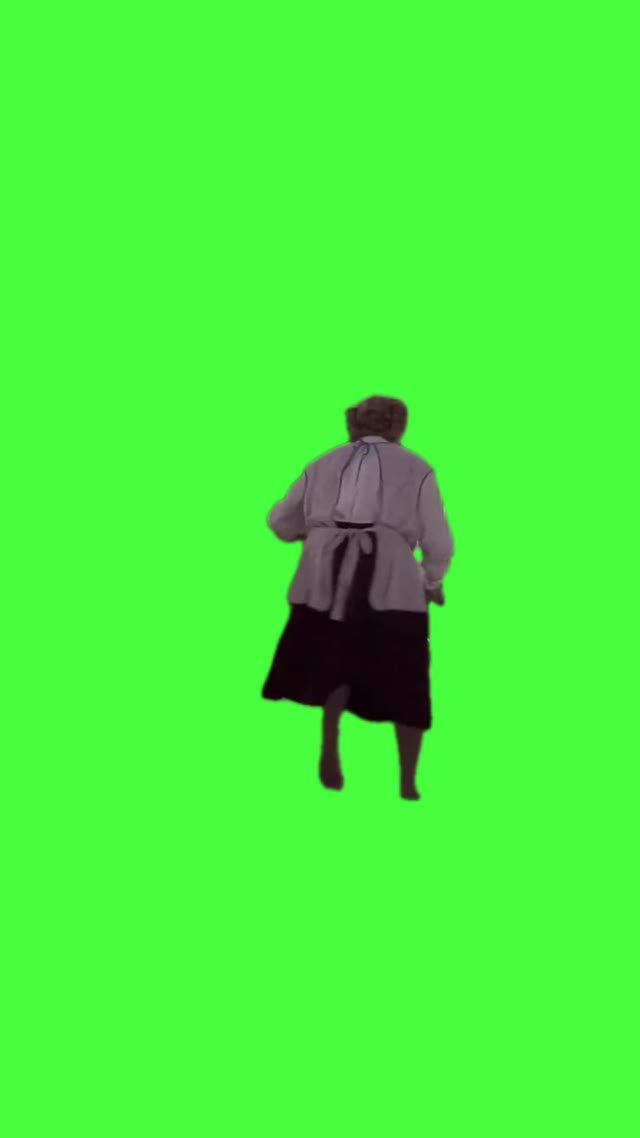 London bridge lady dance green screen