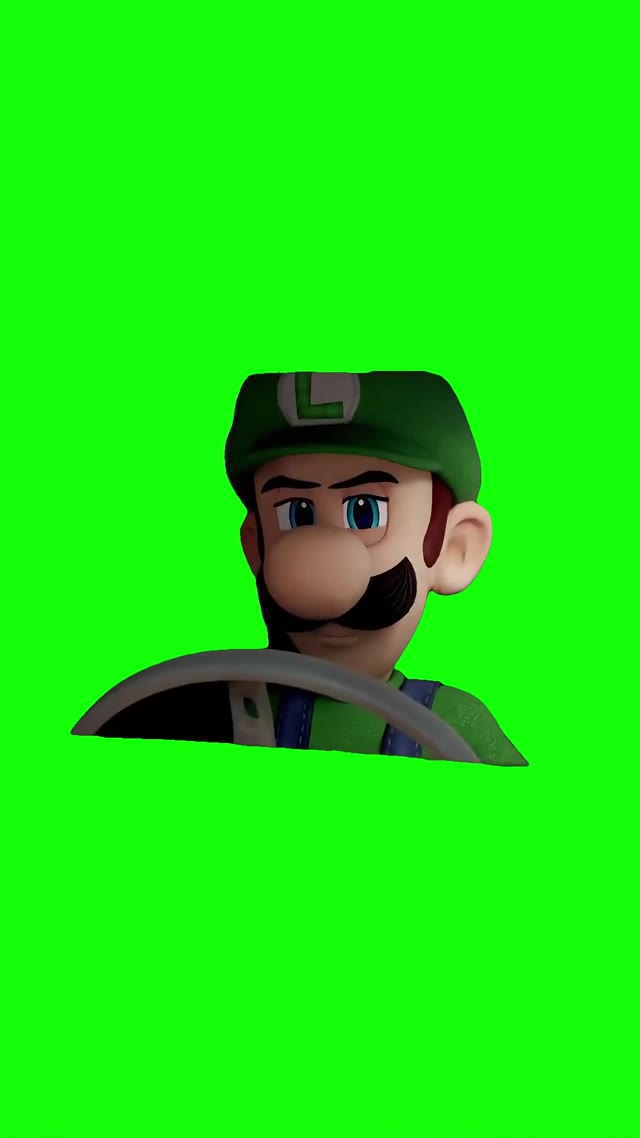 Luigi SuD look green screen