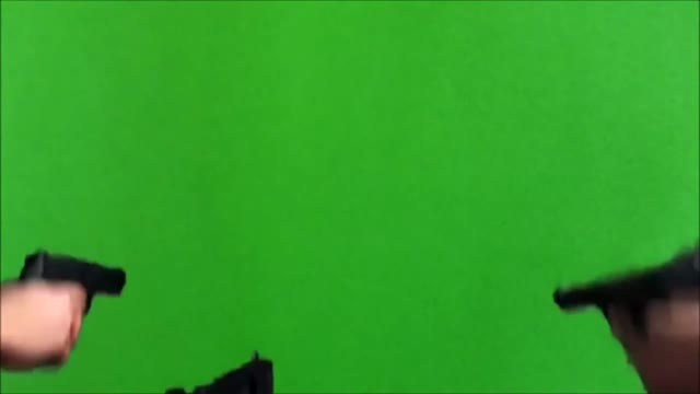 MLG Guns Shooting green screen