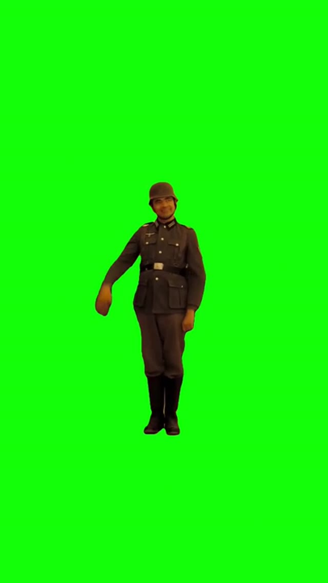 MR.Beans Holiday Salute  green screen
