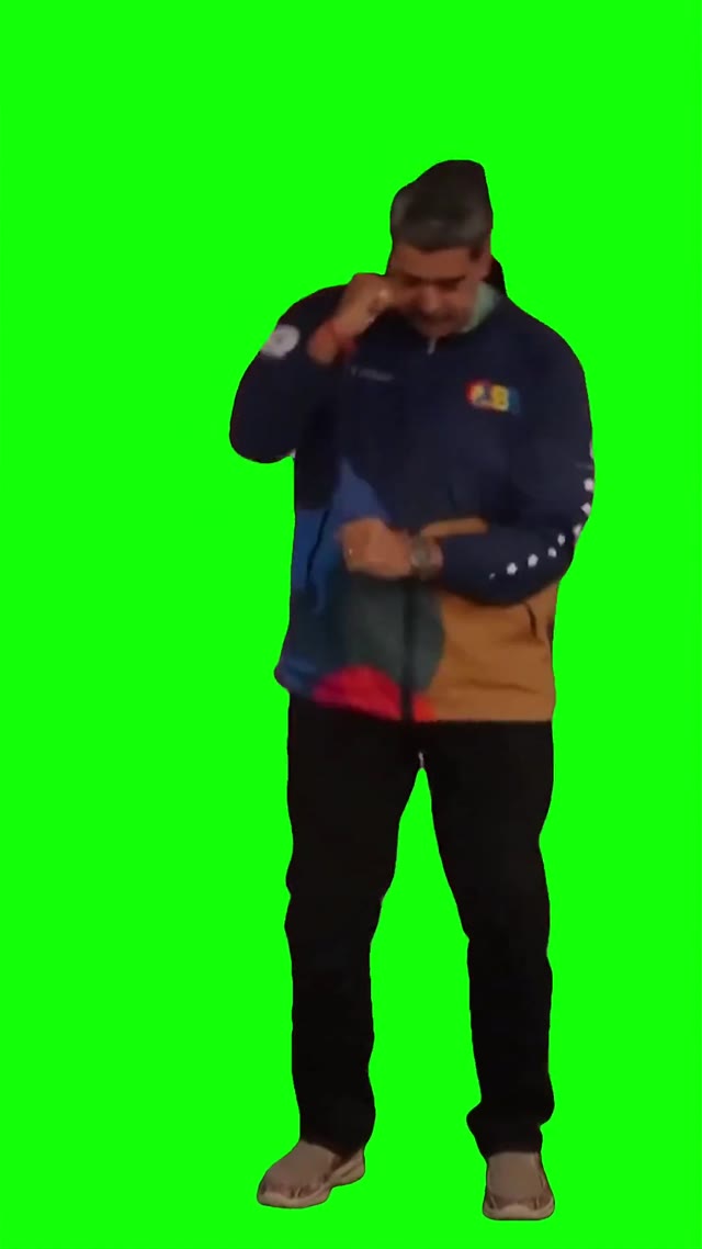 Maduro dancing green screen