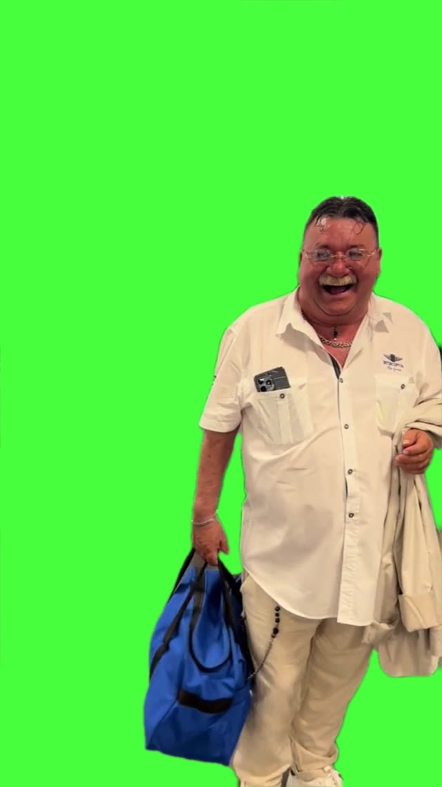 Man Dancing green screen