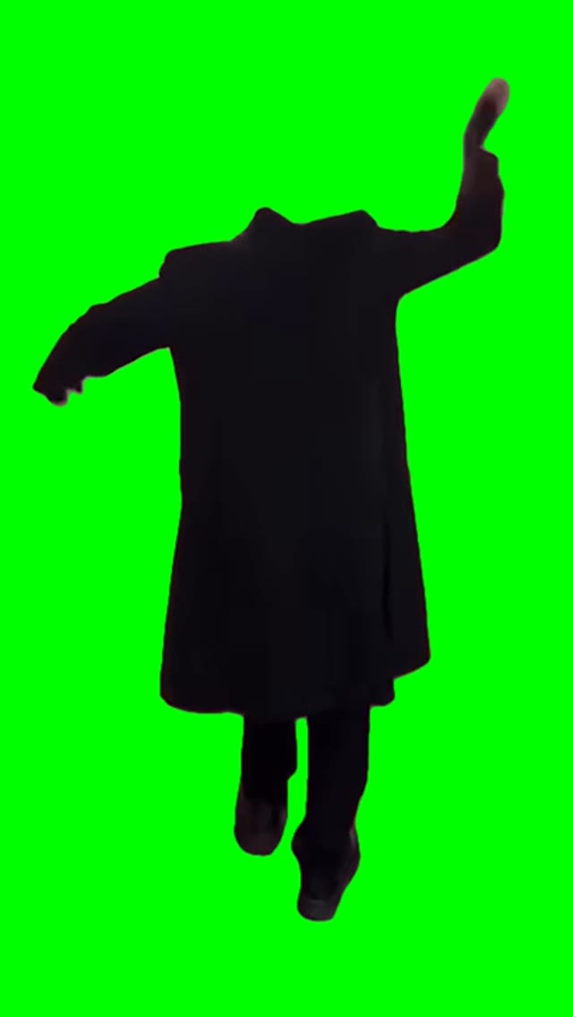 Man Dancing green screen