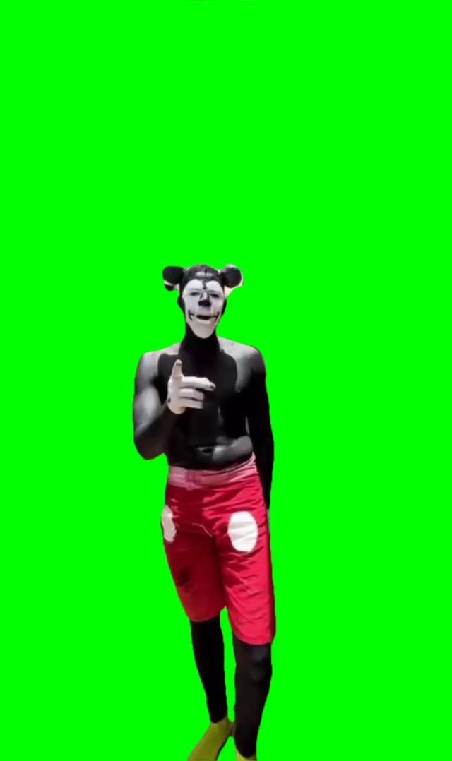 Man Mickey Sigma Boy green screen