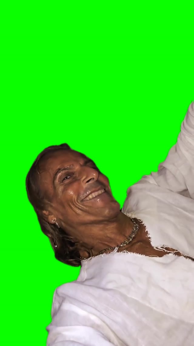 Man after midnight green screen