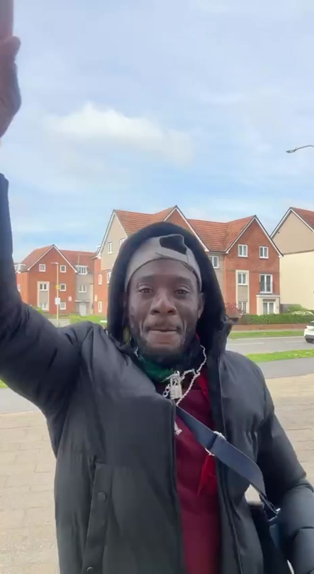 Man dancing to bomboclaat green screen