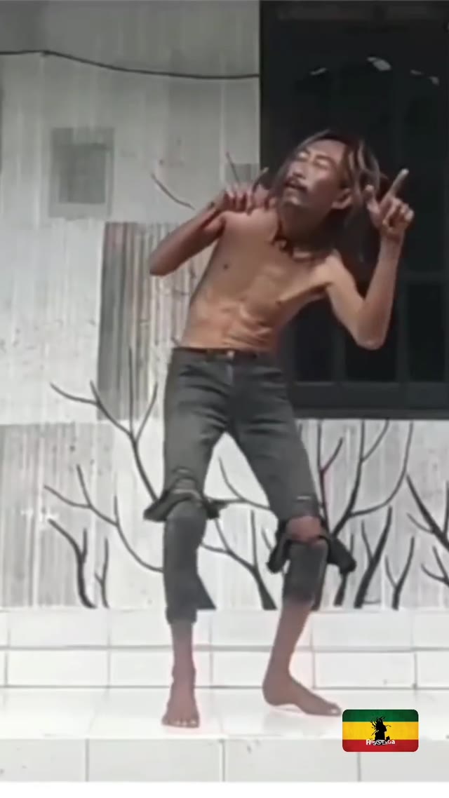 Man vibing green screen