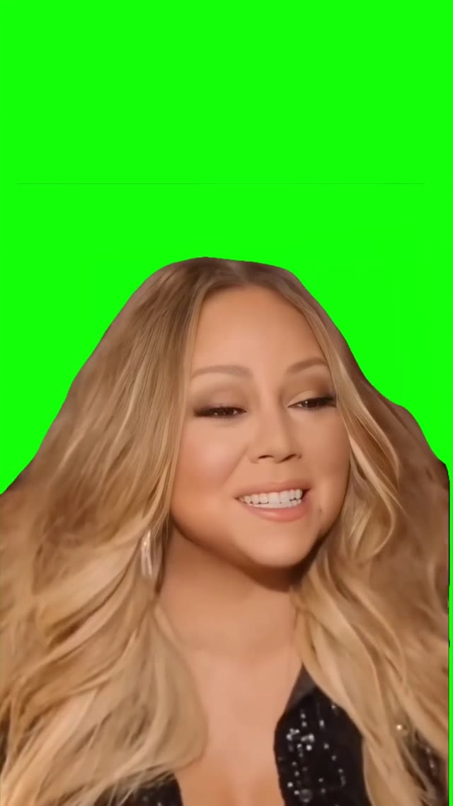 Mariah Carey I should be sleeping green screen