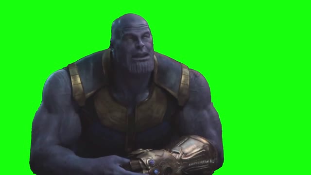 Marvel Thanos green screen