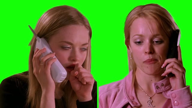 Mean Girls Im sick phone call scene green screen