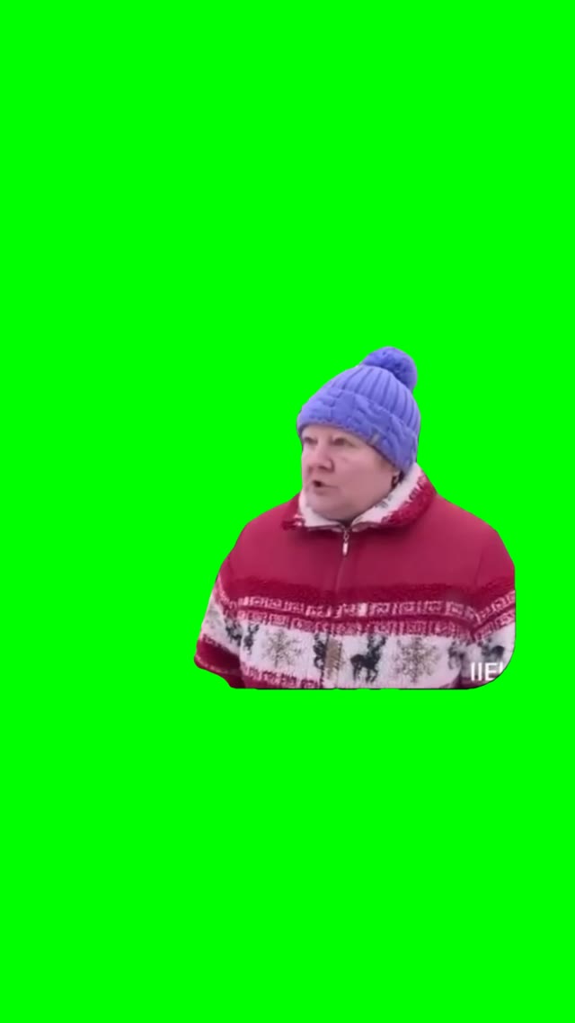 Meditated  green screen