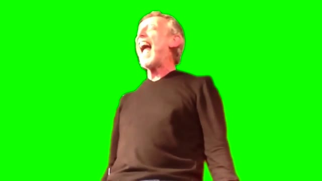 Michael Rosen Screaming green screen