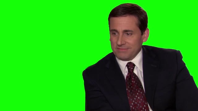 Michael Scott no dont like that The Office green screen