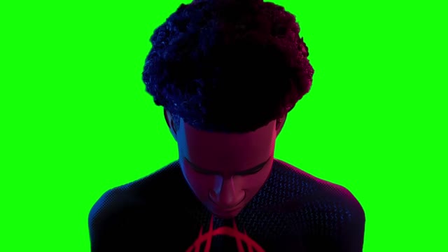 Miles Morales when does it happen green screen