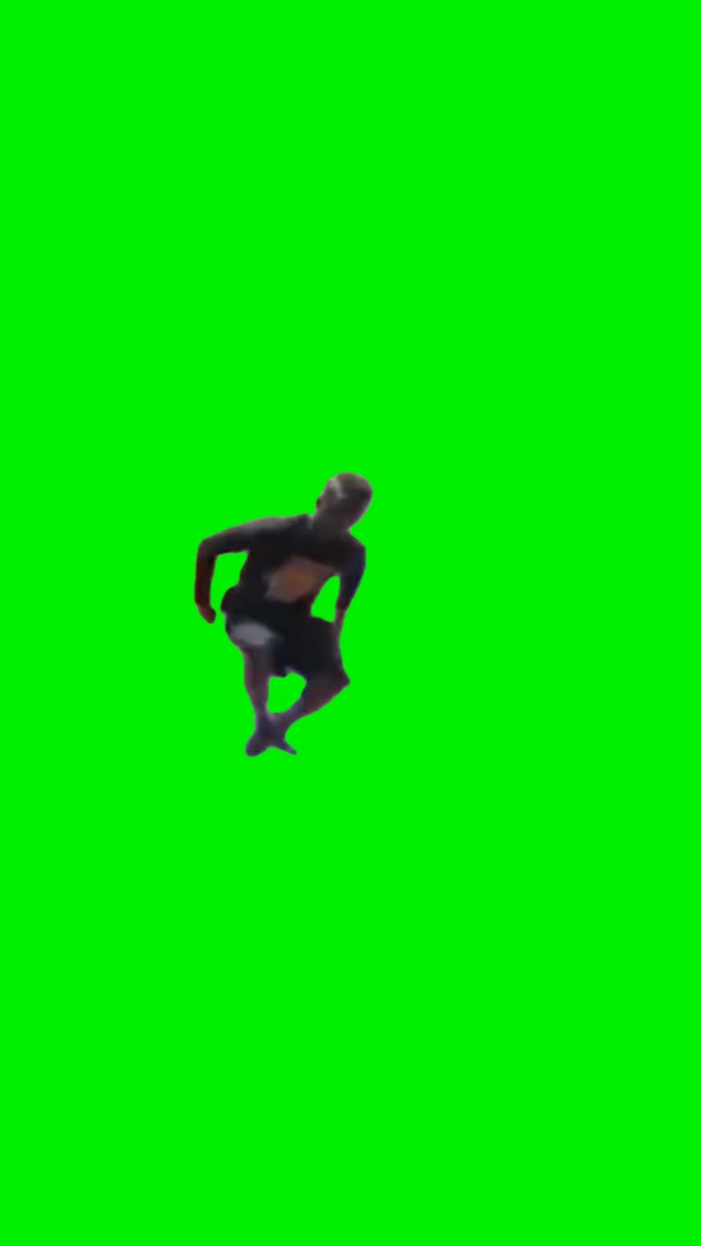 Millie rock dance green screen