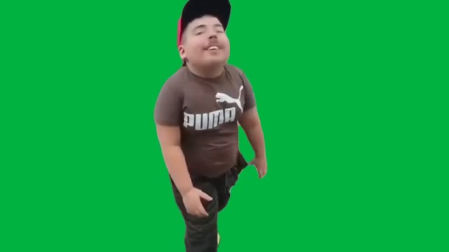 Mini MrBeast green screen