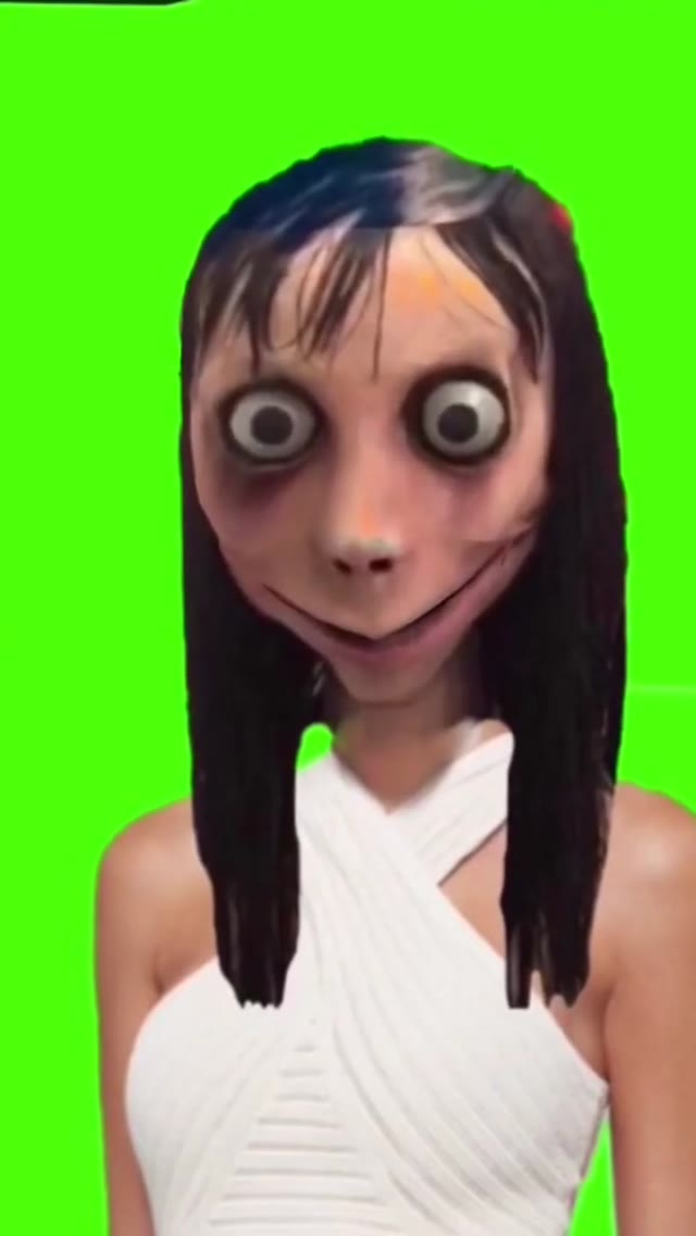Momo on TikTok green screen
