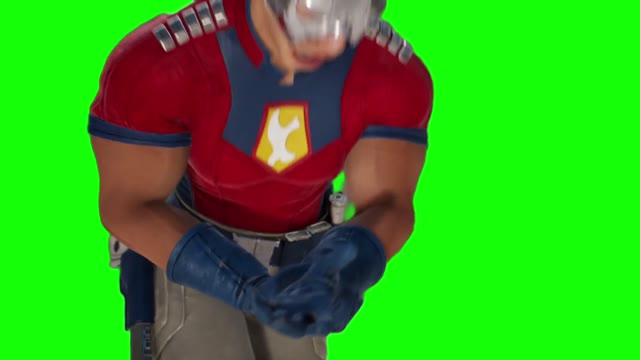 Mortal Kombat 1 Peacemaker intros green screen