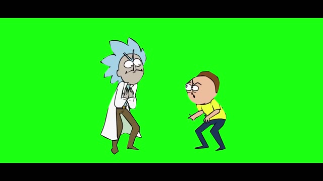 Morty Im bored Im Im gonna kill you green screen