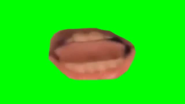 Mouth boca green screen