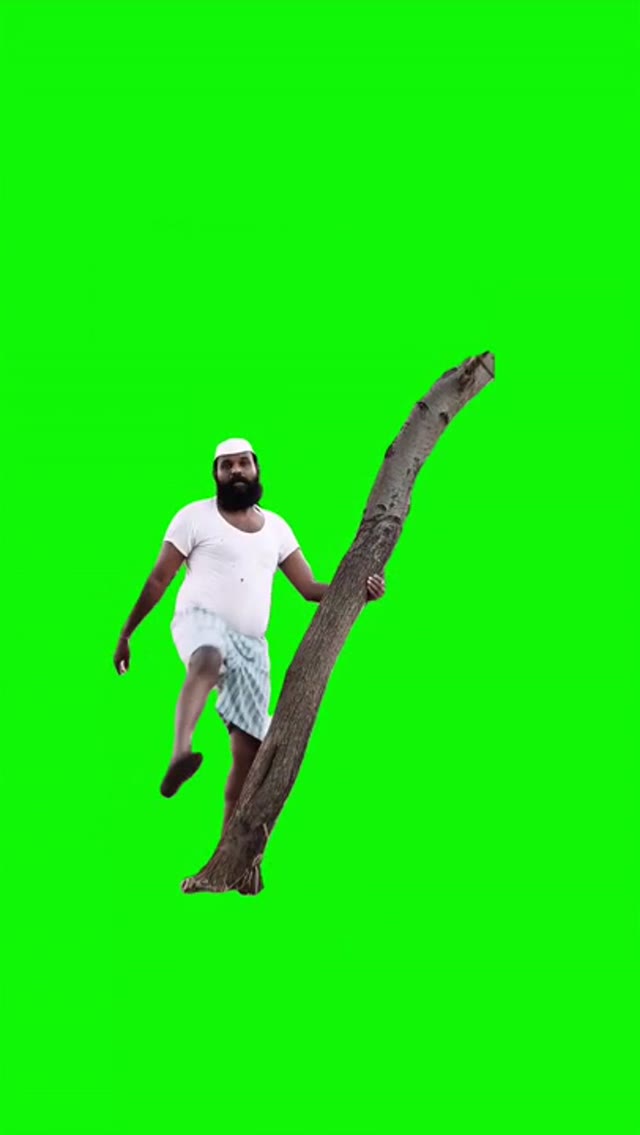 Moving like a Snake  green screen