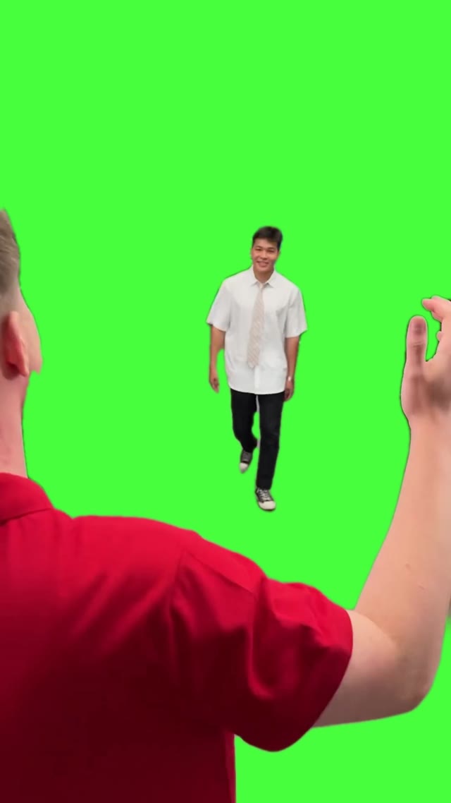 Mr beast meets sigma green screen