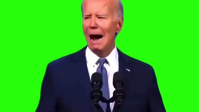 My name is Joe Biden Im Gay green screen