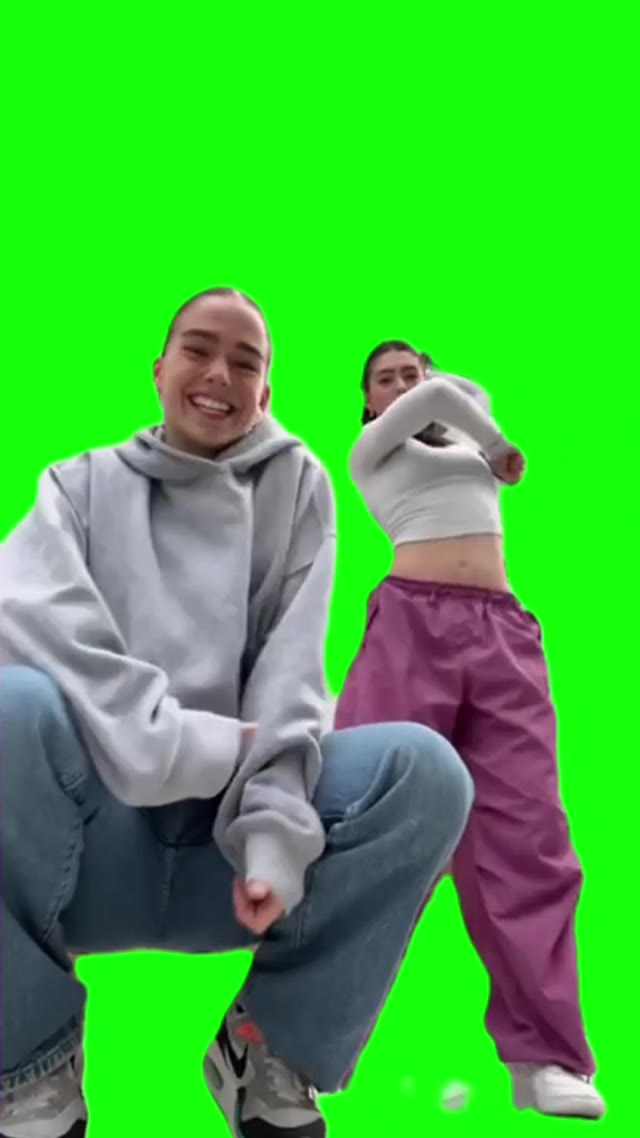 Nas with attitude dance green screen