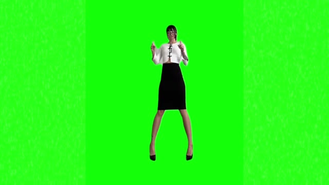 Nasty girl dance green screen