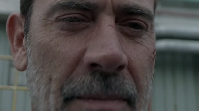 Negan Smiling green screen