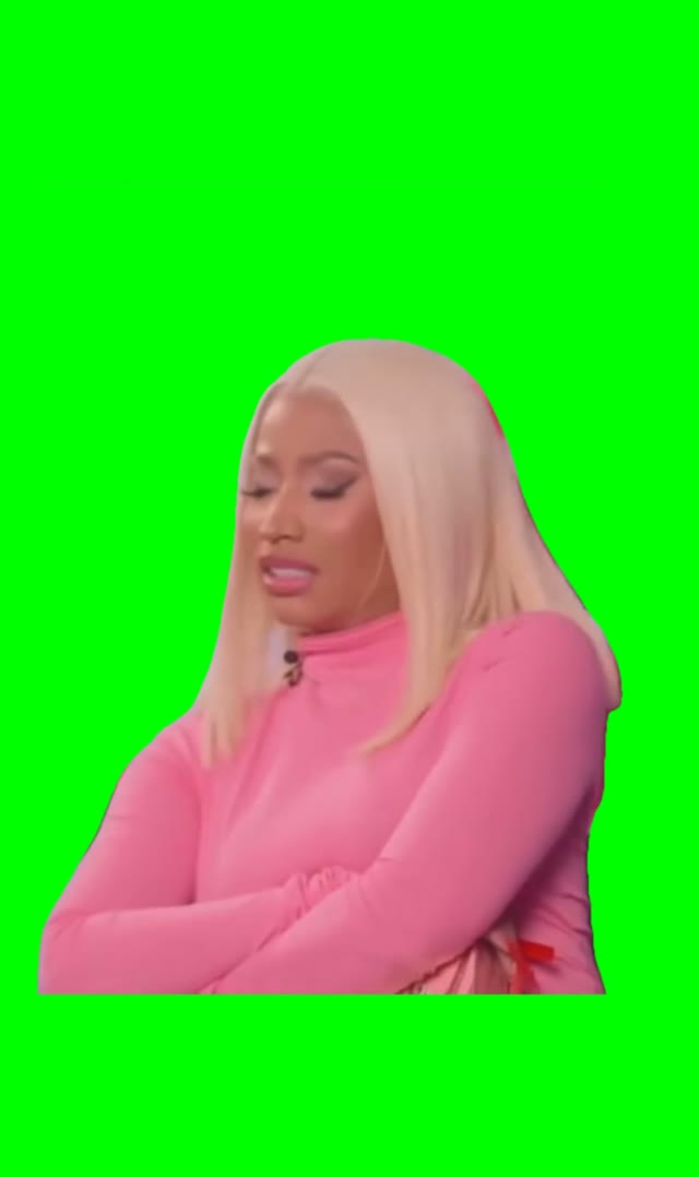 Nicki Minaj Glitch green screen