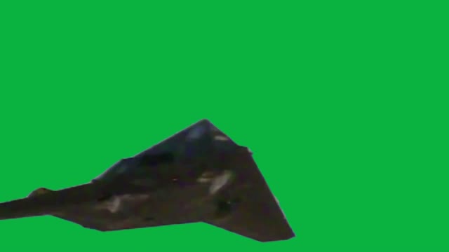 NightHawk Airplane green screen