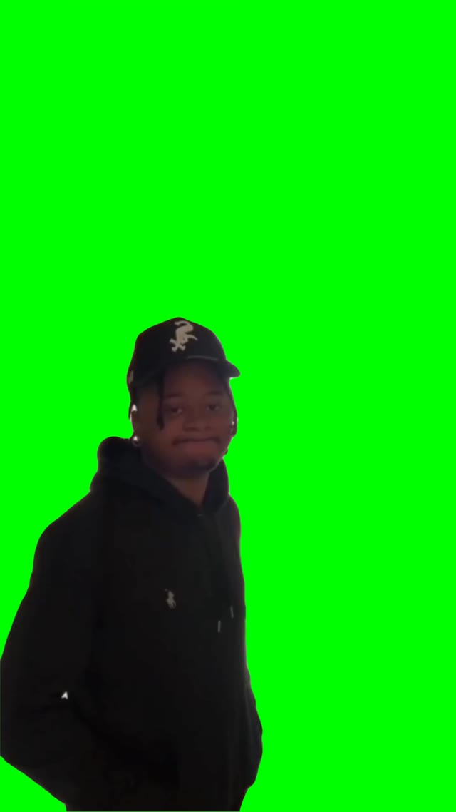 No shit really green screen