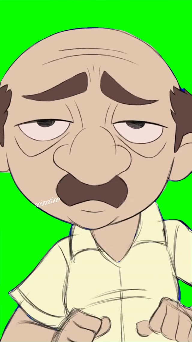 Not like Us Cartooned green screen