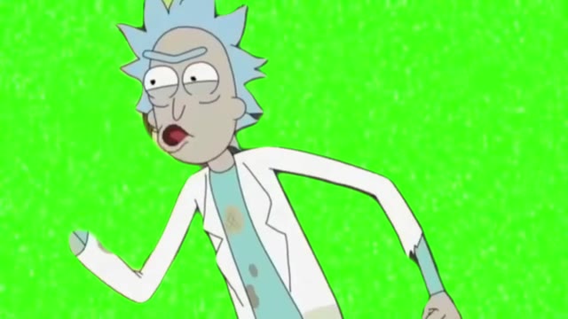 Nothing matters Rick and Morty green screen