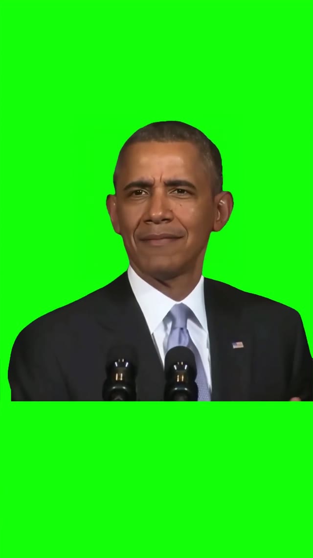 Obama Whos back there green screen
