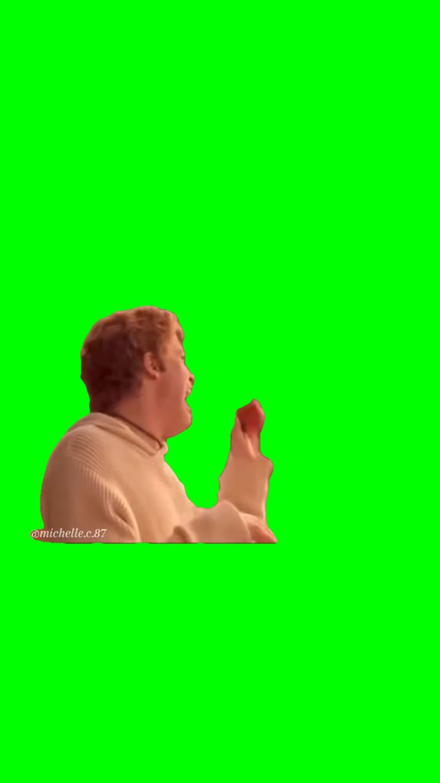 Obnozious laugh green screen