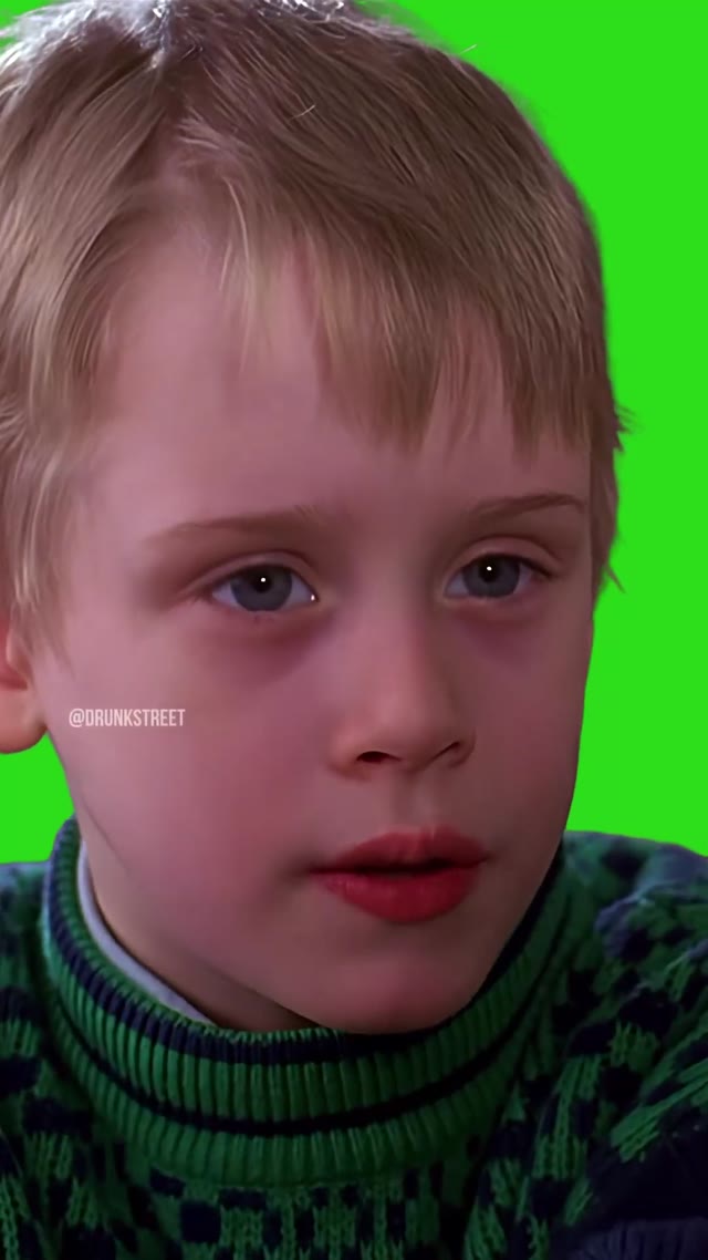 Odin doma Ya rebenok i eto moya rabota green screen