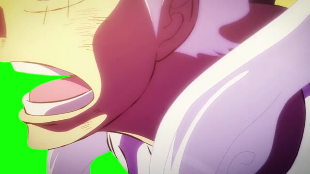 One Piece GYATT Awooga Luffy green screen