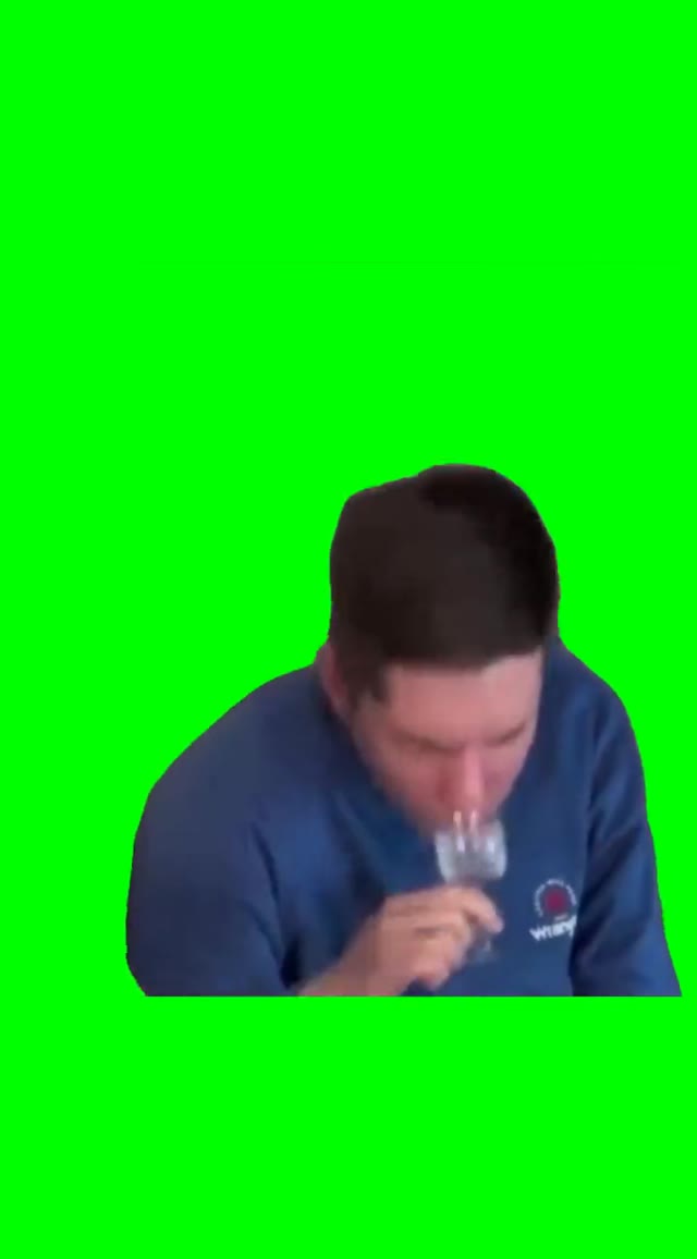 One shot one sniff one bite green screen
